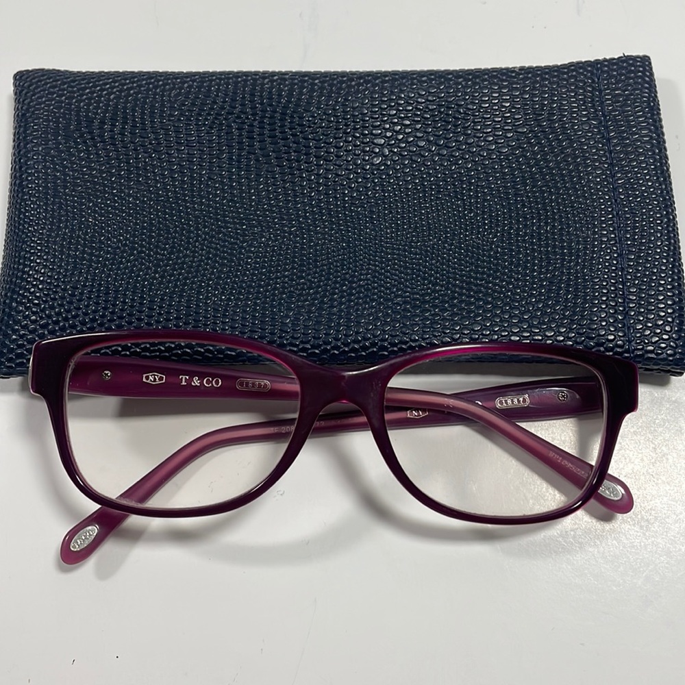 Used Tiffany & Co. Eyeglass frames plum
